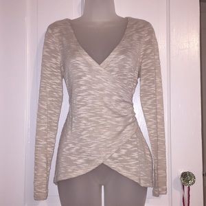 Classy deep v-neck blouse